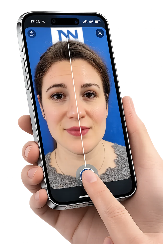 Compare the raw photo with the photo standardized by Nextmotion Capture